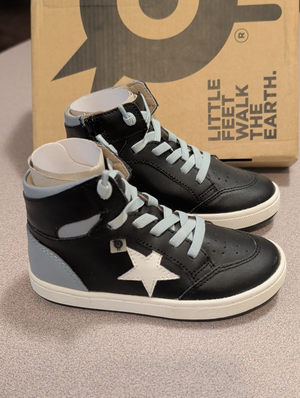 OLD SOLES Leather Starling High Top Sneakers (Toddler Little Kid Big Kid) NWT